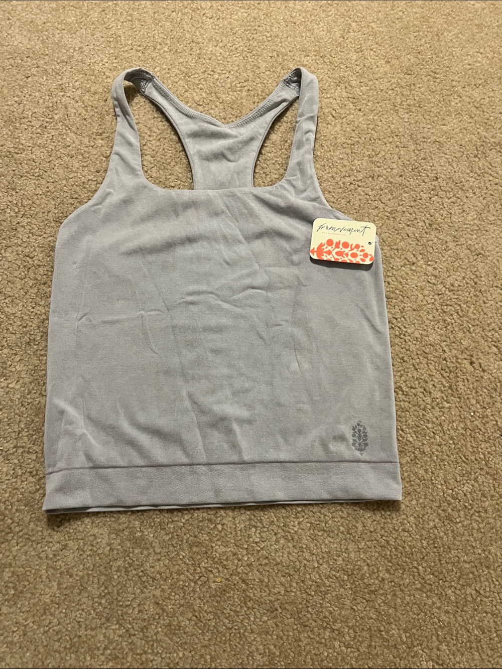 Free People Soft Lavender Racerback Tank Top